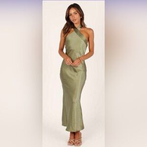 Petal & Pup Grasie Midi Dress - Olive Sz 4
